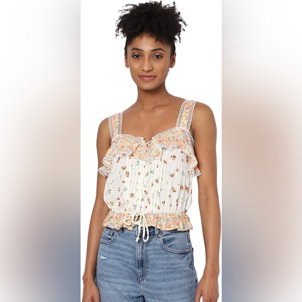 American Eagle V Neck Cinch Cami, large - Picture 1 of 11